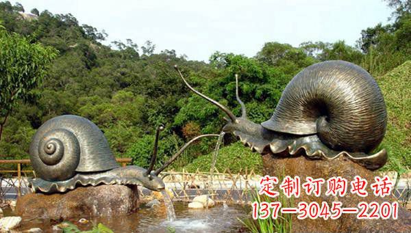 常州蜗牛公园动物铜雕
