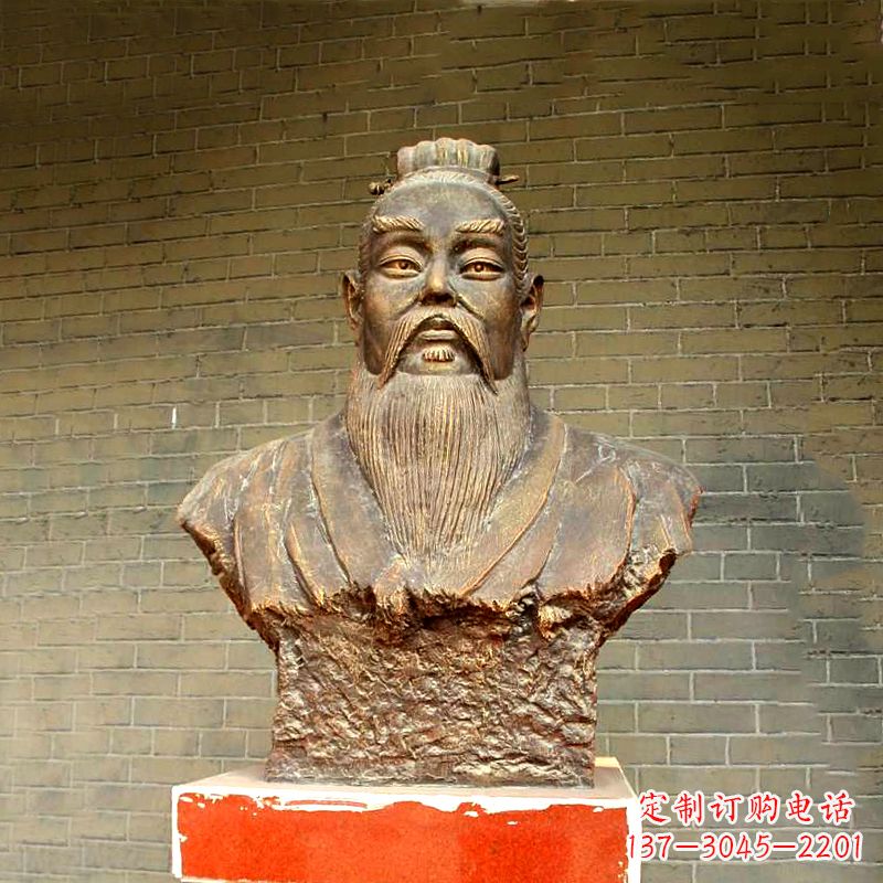 常州五帝之帝喾半身像胸像雕塑