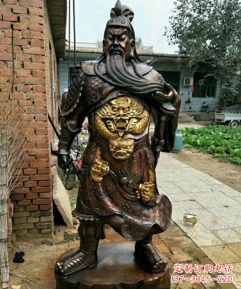 常州武财神关公铜雕塑