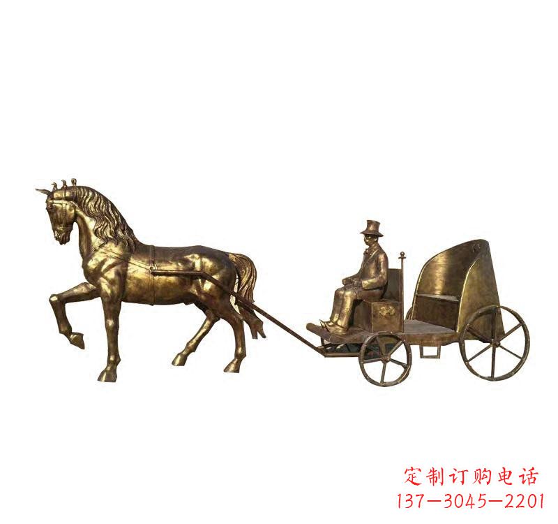 常州西方马车铜雕