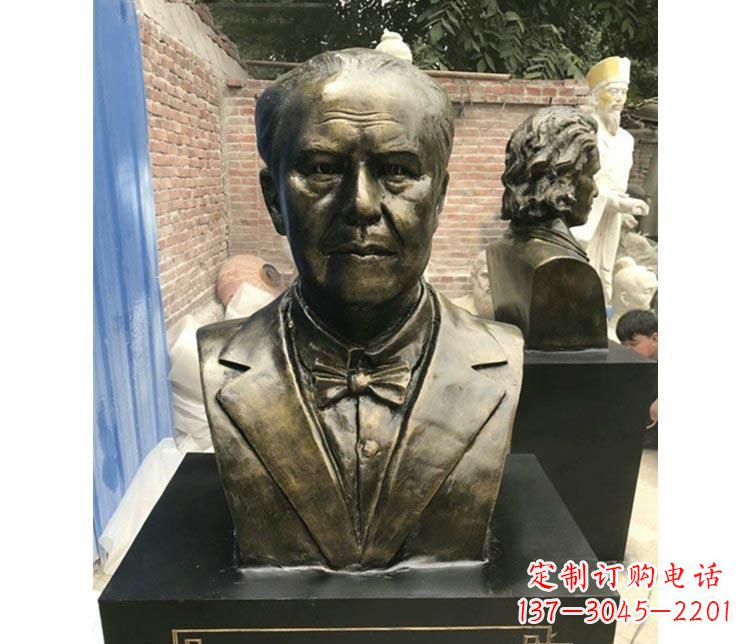 常州西方名人爱迪生胸像铜雕