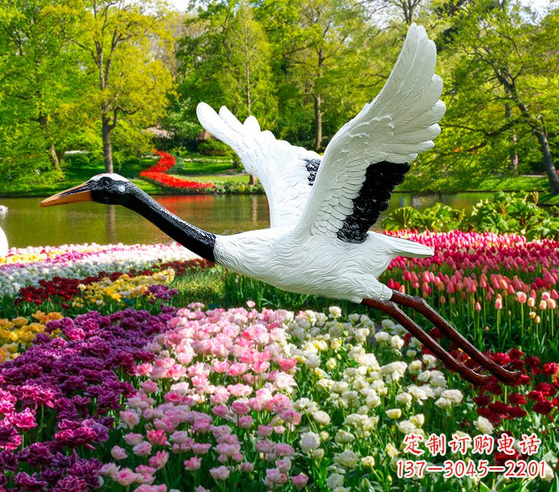 常州仙鹤雕塑灯