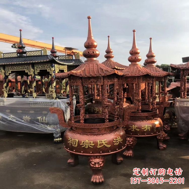 常州香炉铜雕