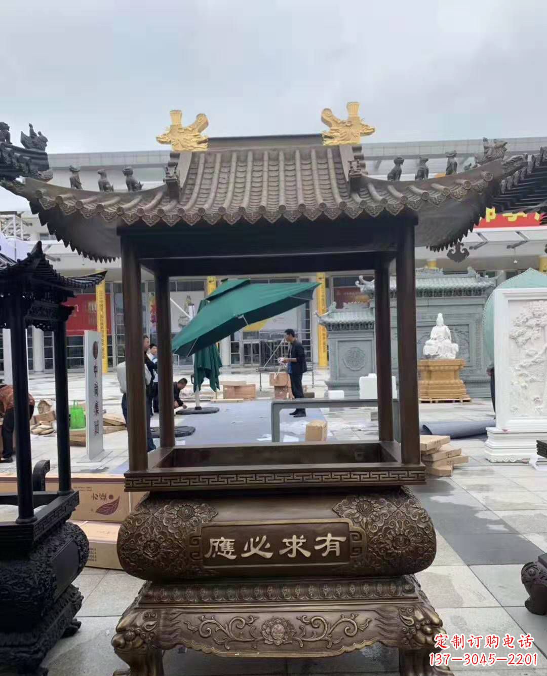 常州香炉铜雕户外摆件寺庙景观雕塑