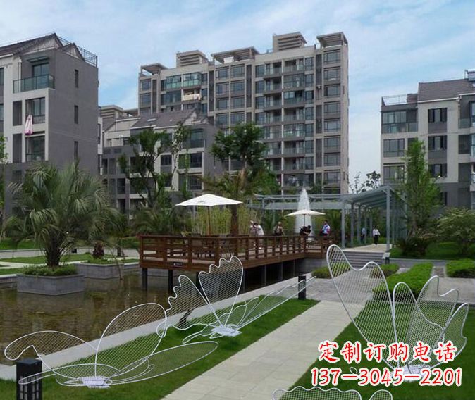 常州小区不锈钢镂空蝴蝶雕塑