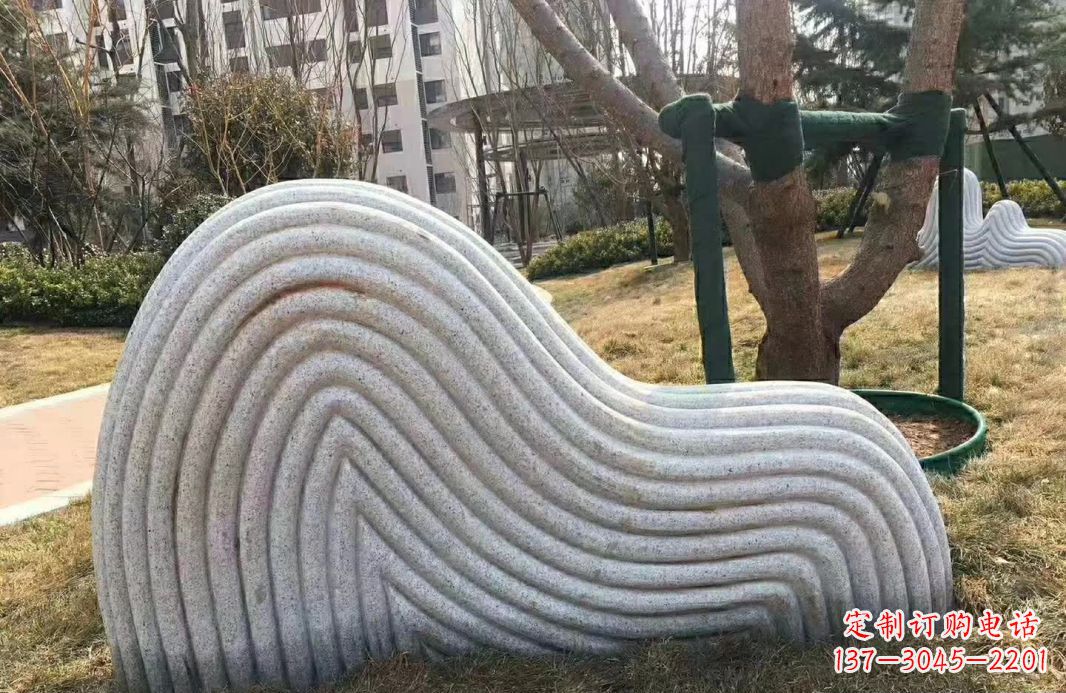 常州小区大理石纹理假山雕塑