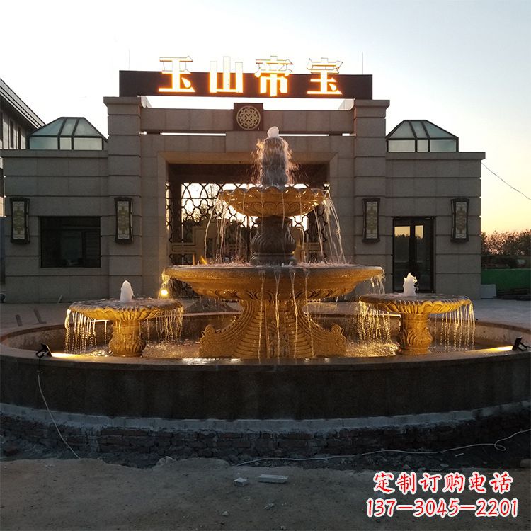 常州小区广场欧式水景石雕喷泉