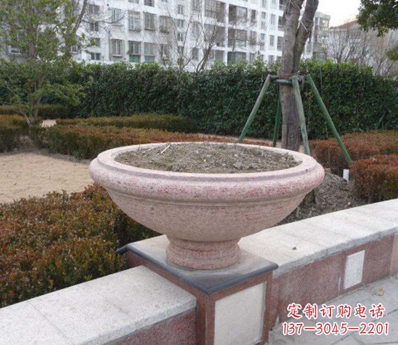 常州小区花盆石雕
