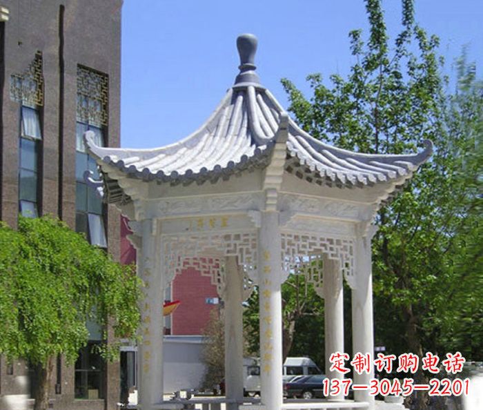 常州小区景观大理石凉亭