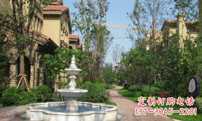 常州小区景观大理石喷泉石雕 (5)