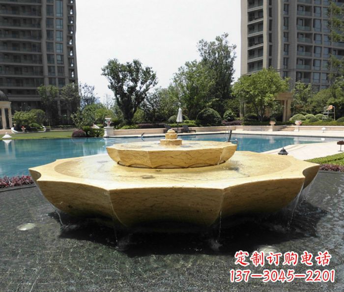常州小区景观大理石喷泉石雕 (6)