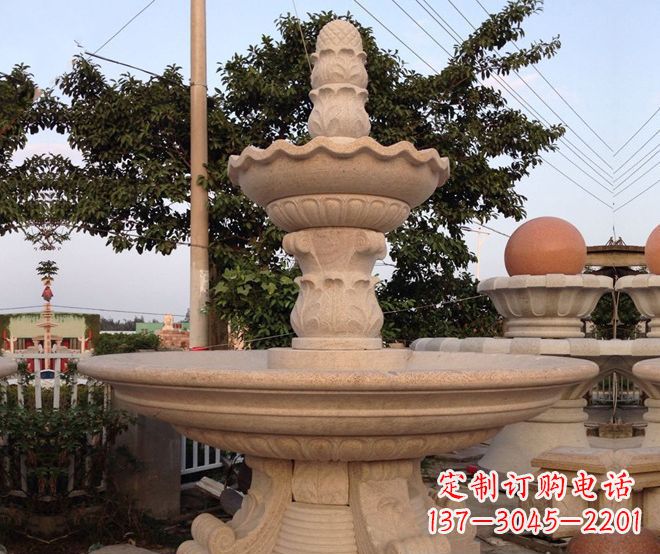 常州小区景观大型喷泉石雕 (4)