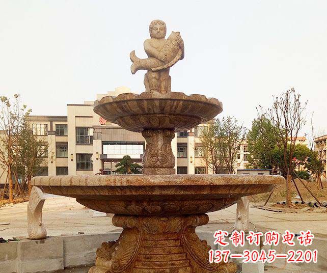 常州小区景观欧式喷泉石雕