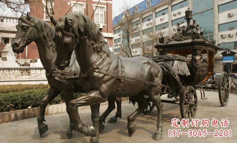 常州小区欧式马车铜雕