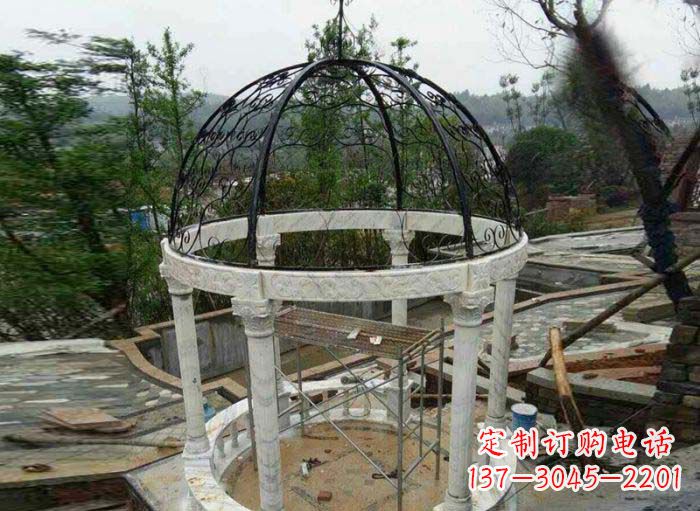 常州小区欧式圆顶凉亭石雕