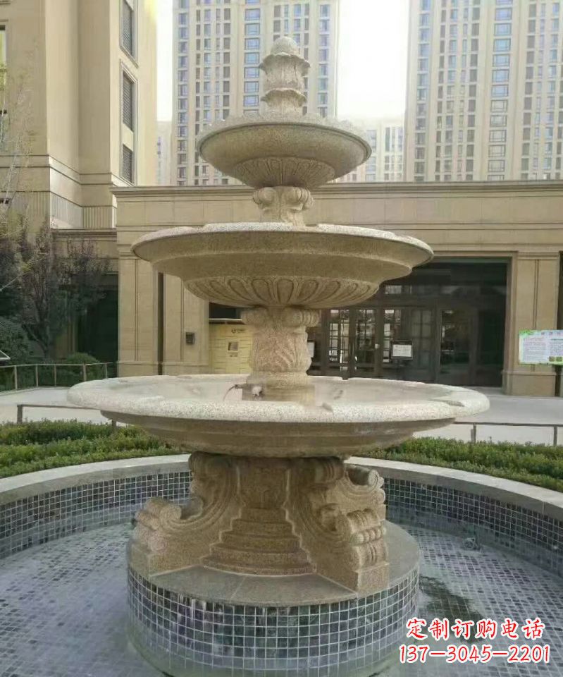 常州小区喷泉石雕 (2)