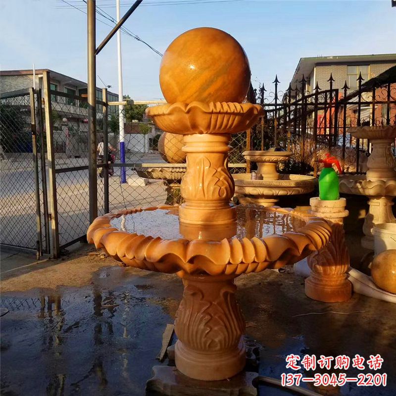 常州小区石雕喷泉塔