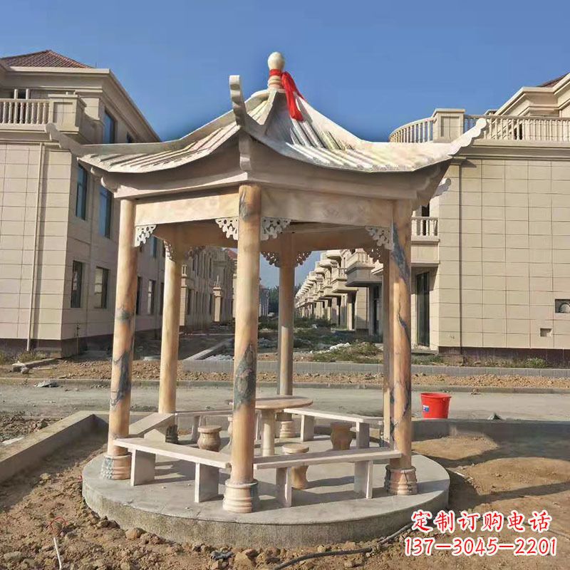 常州小区庭院石雕凉亭