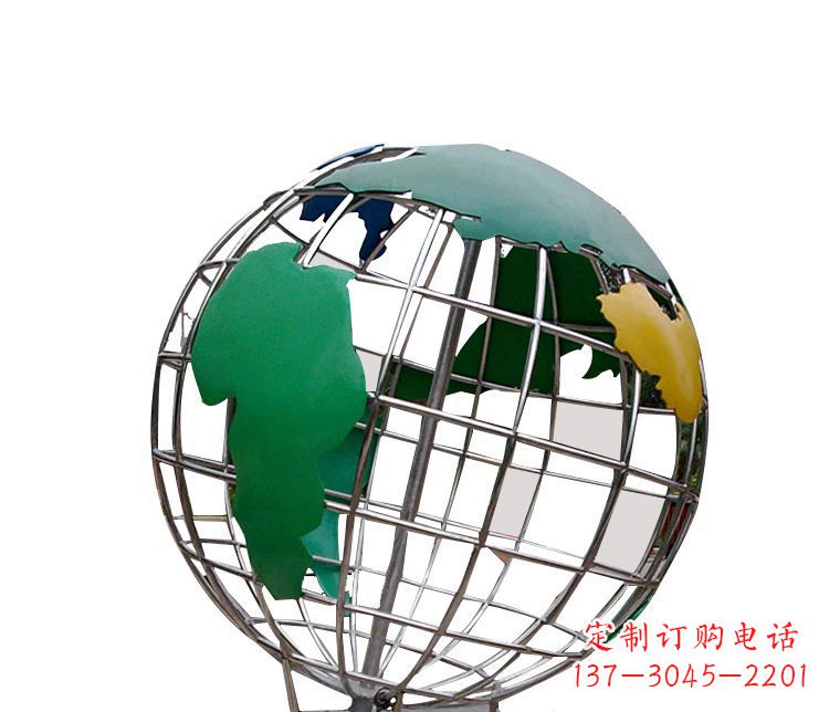 常州校园不锈钢地球仪摆件雕塑