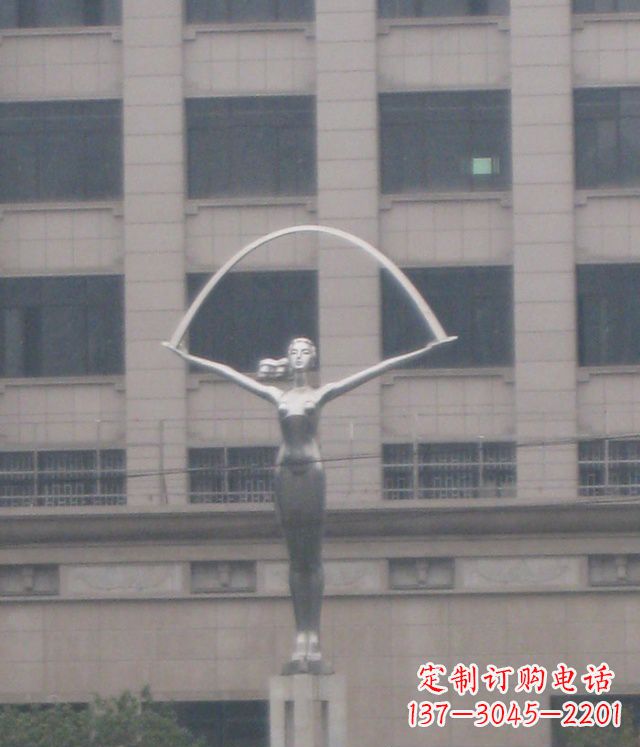 常州校园不锈钢女孩雕塑