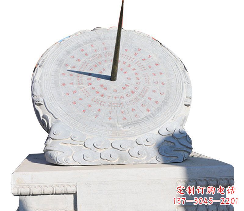 常州校园大理石日晷景观石雕 (3)