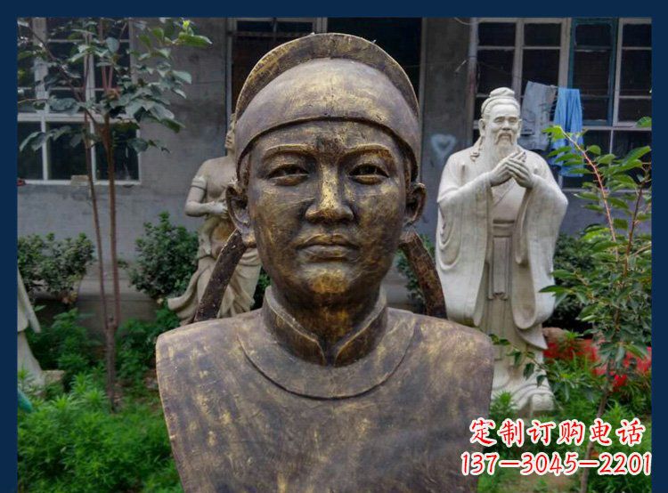 常州校园古代名人毕昇铜雕