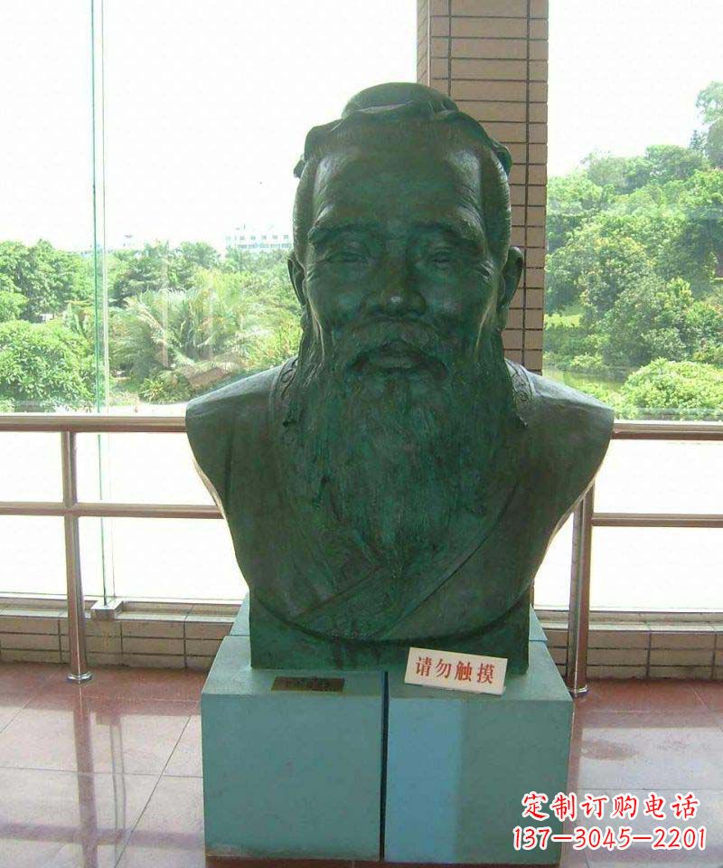 常州校园孔子胸像名人铜雕