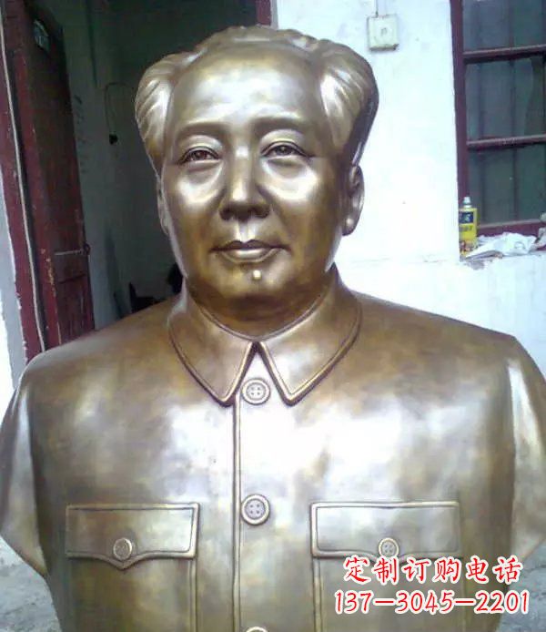 常州校园毛主席胸像伟人铜雕