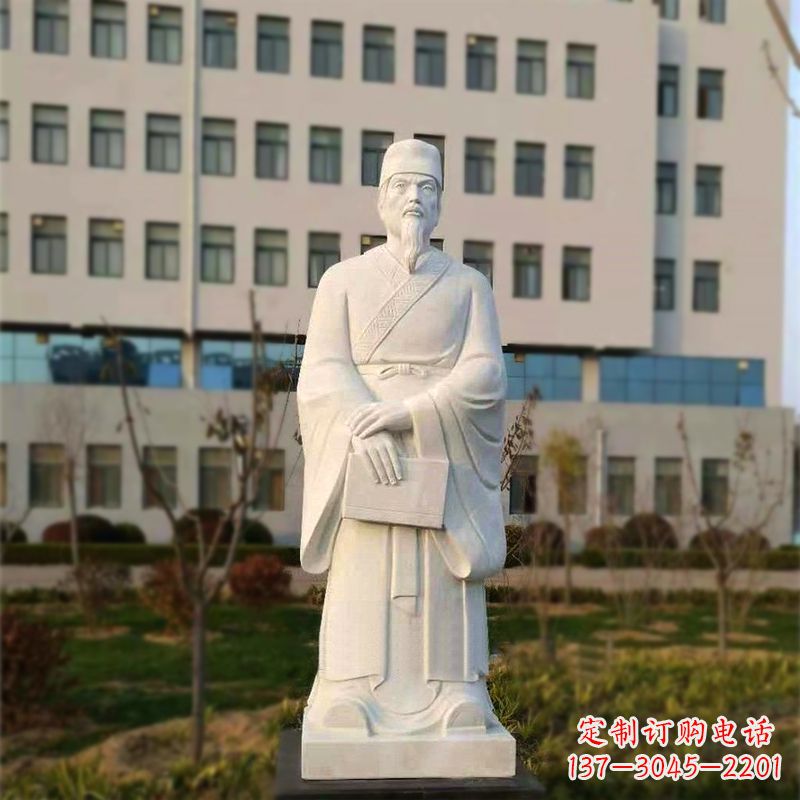 常州校园名人汉白玉雕塑医院医学院古代著名人物雕像