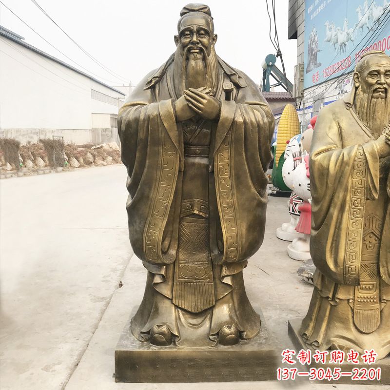 常州校园名人孔子铜雕
