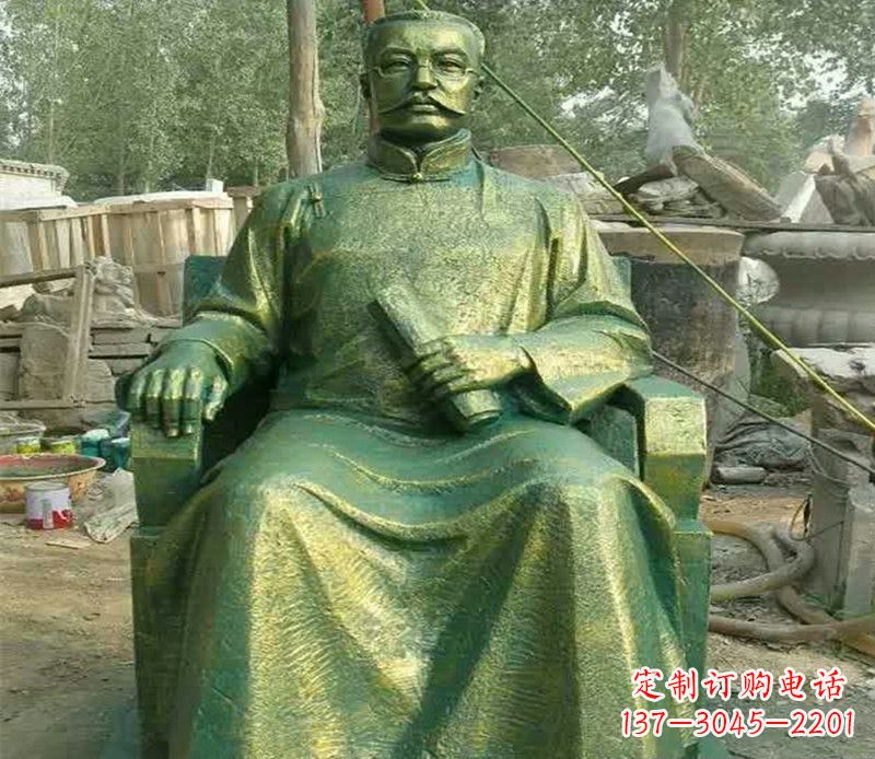 常州校园名人李大钊铜雕