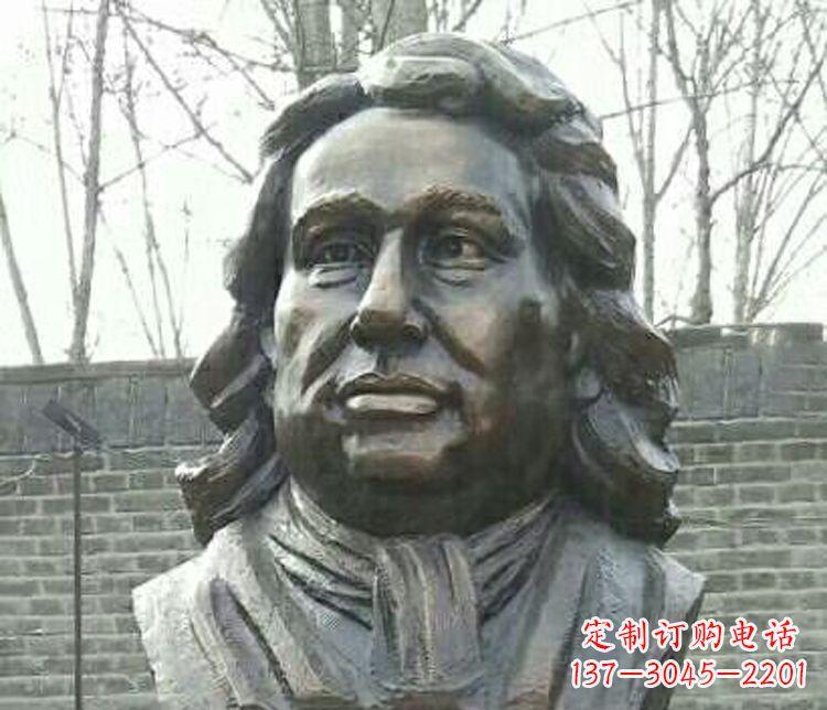 常州校园牛顿胸像铜雕