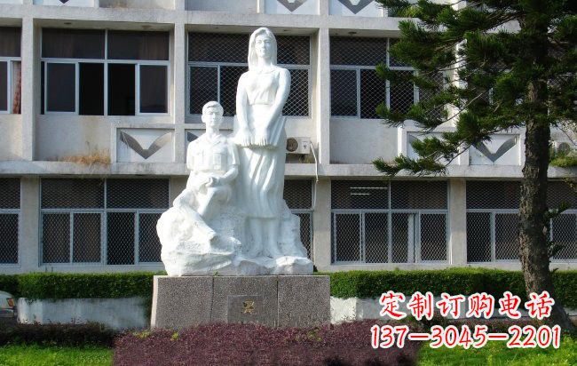 常州校园人物晨读的学生