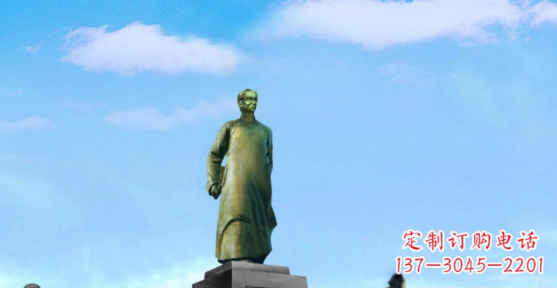 常州校园朱自清近代名人铜雕