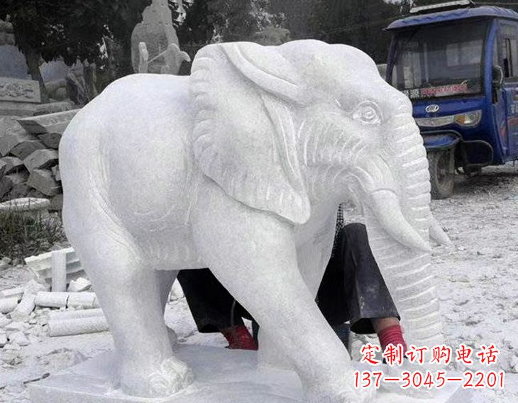 常州写实大象石雕