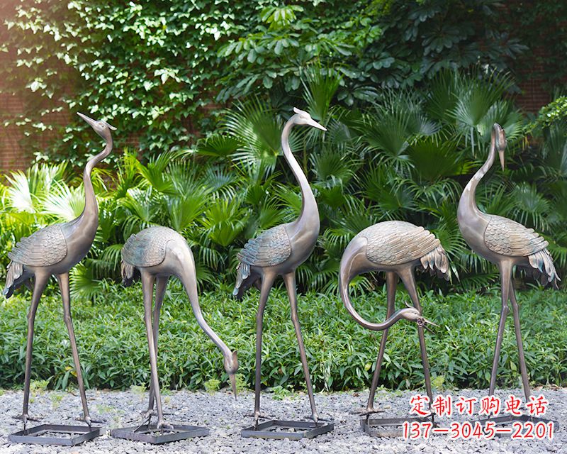 常州写意仙鹤雕塑