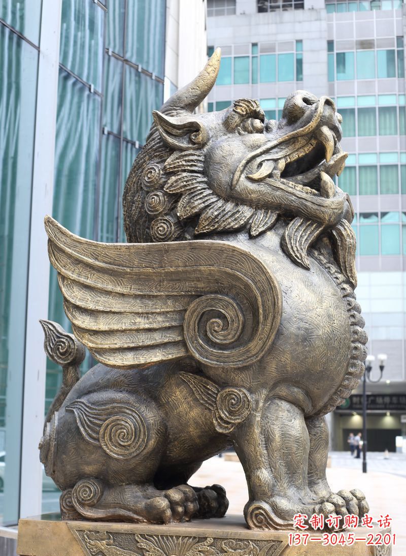 常州獬豸古代神兽铜雕