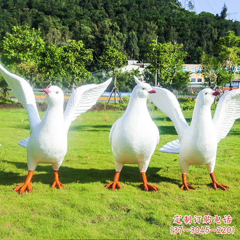 常州信阳师院和平鸽雕塑