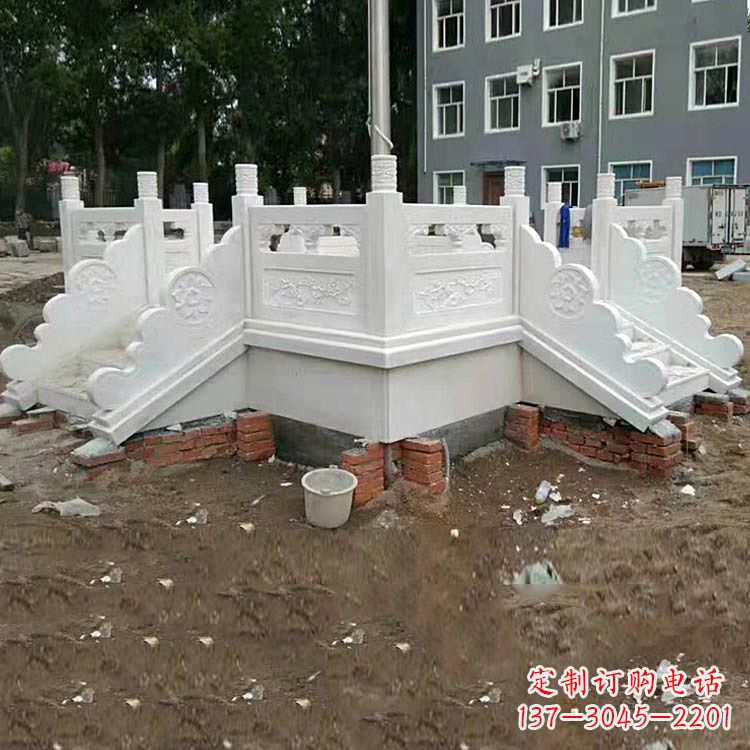 常州学校汉白玉升旗台石雕