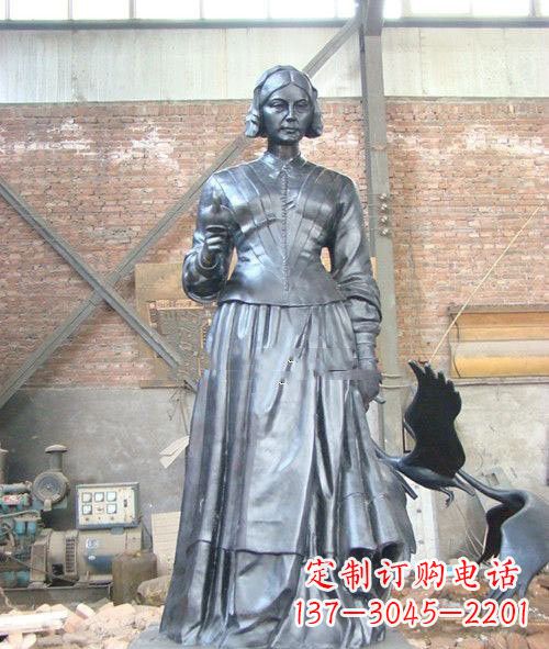 常州医院校园西方名人南丁格尔铜雕