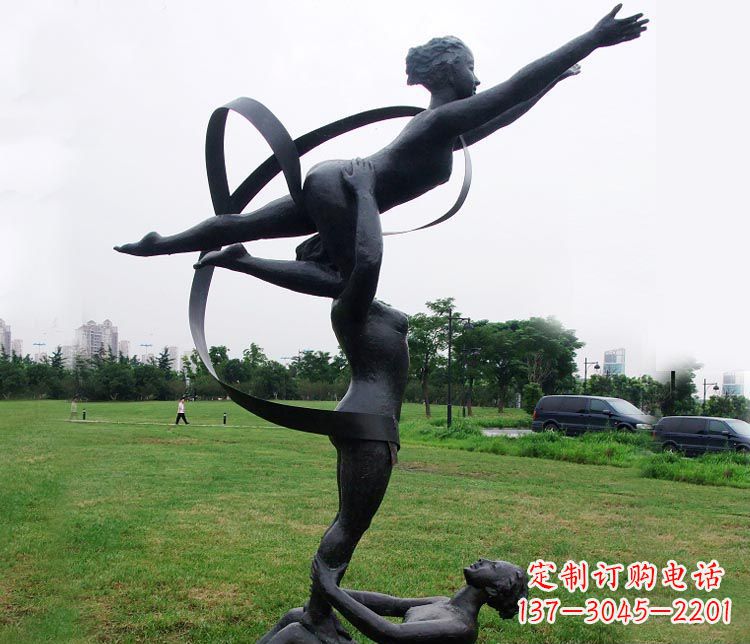 常州艺术体操运动员雕塑