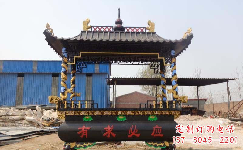 常州有求必应香炉寺庙铜雕