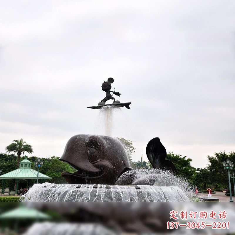 常州鱼和小孩水景喷泉
