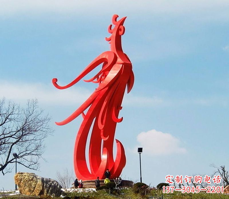 常州园林不锈钢凤凰雕塑