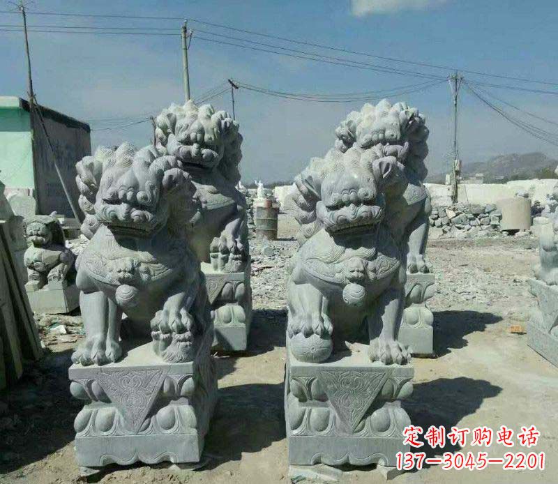 常州园林仿古狮子景观石雕