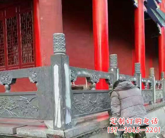 常州园林仿古石栏板景观石雕 (9)