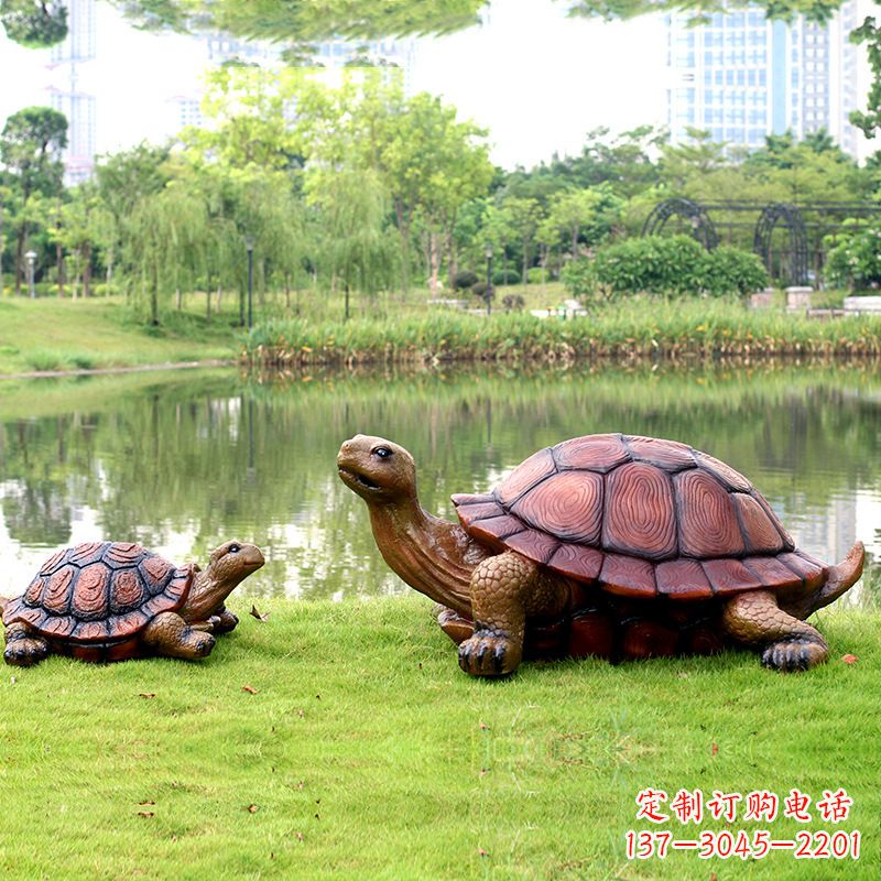 常州园林仿真乌龟玻璃钢池塘湖泊水景雕塑摆件