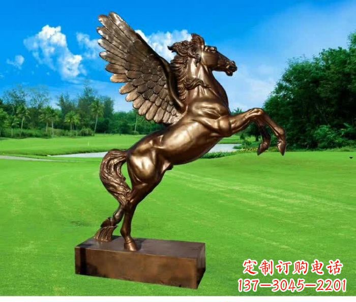 常州园林飞马铜雕 (2)