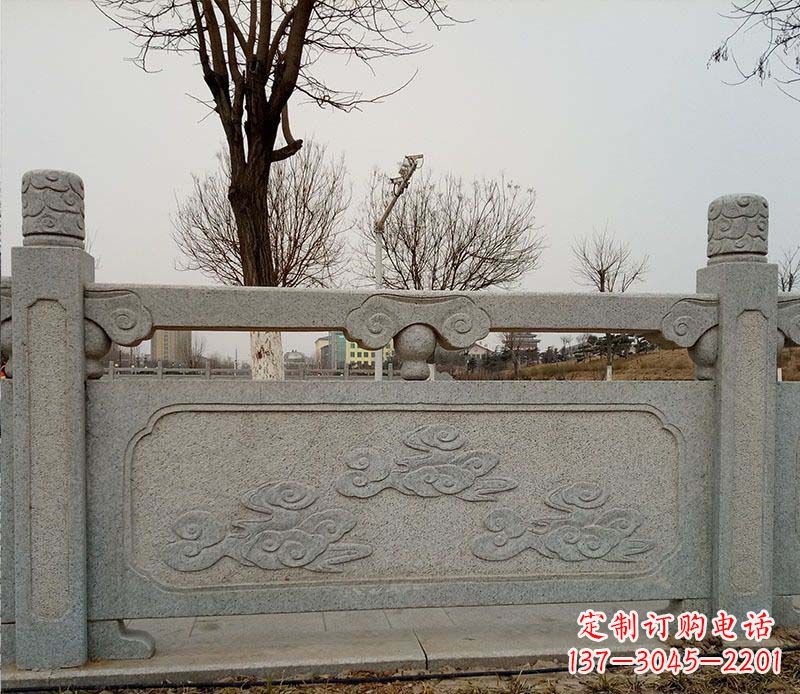 常州园林护城河石栏板景观石雕