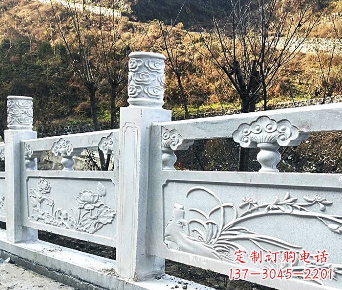常州园林景观大理石栏板石雕 (7)